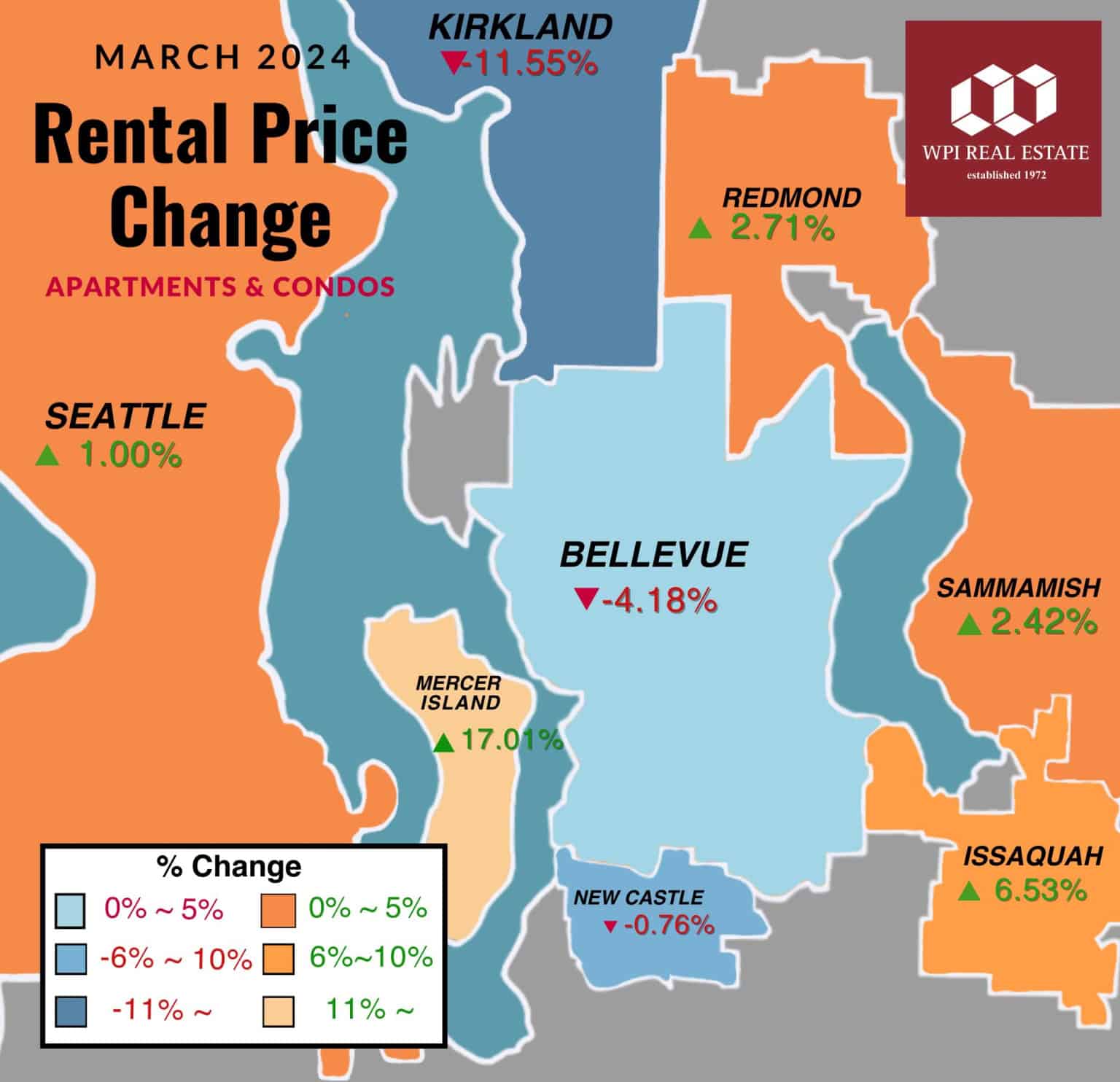 Seattle Rental Market Report for Apartments and Condos March 2024 WPI